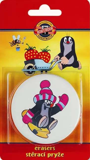 Ластик мягкий круглый Mole, для карандашей 3В-3Н, 2 штуки Ластик мягкий круглый Mole, для карандашей 3В-3Н, 2 штуки обложка книги