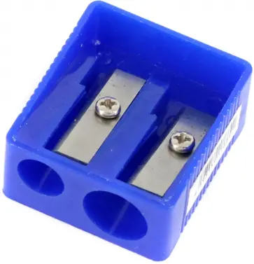 Точилка пластиковая двойная, в ассортименте обложка книги