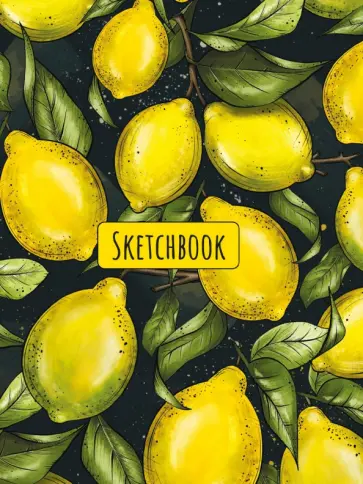 Скетчбук А5. Лимонное настроение, 80 листов обложка книги
