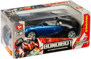 Трансформер 2в1 Bondibot на радиоуправлении, Робот и автомобиль обложка книги