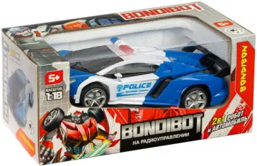 Трансформер Bondibot 2 в 1 на радиоуправлении робот и автомобиль обложка книги