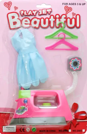 Набор игровой Утюг, платье, вешалки Набор игровой Утюг, платье, вешалки обложка книги