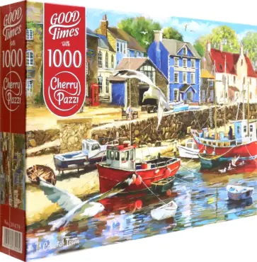 Cherry Puzzle-1000 Город на побережье обложка книги