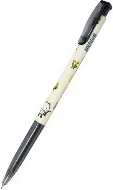 Ручка шариковая автоматическая Slim Ball Point Pen, 0,38 мм., черная обложка книги