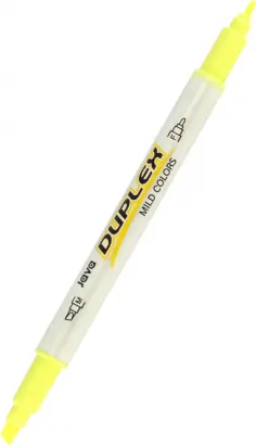Текстовыделитель двусторонний Duplex, желтый обложка книги