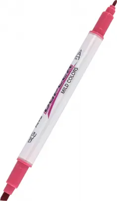 Текстовыделитель двусторонний Duplex, бордовый обложка книги