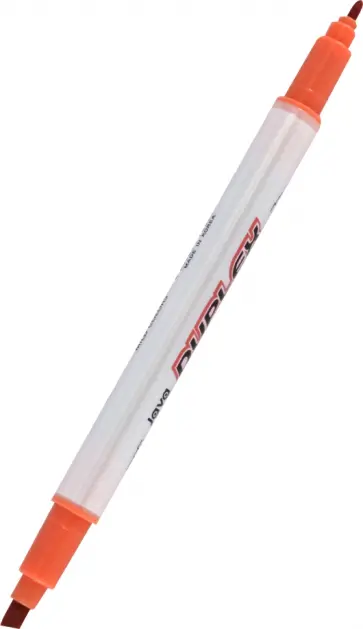 Текстовыделитель двусторонний Duplex, красный обложка книги