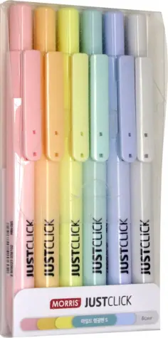 Набор автоматических текстовыделителей Highlighter-S Mild, 6 цветов обложка книги