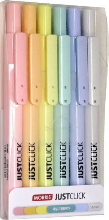 Набор автоматических текстовыделителей Highlighter-S Mild, 6 цветов обложка книги