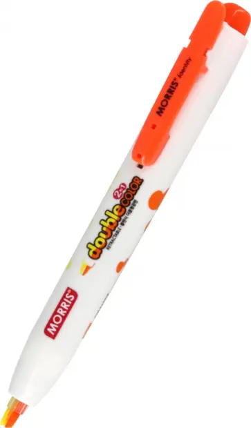 Текстовыделитель двухцветный автоматический Double Color, желтый и оранжевый Текстовыделитель двухцветный автоматический Double Color, желтый и оранжевый обложка книги