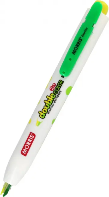Текстовыделитель двухцветный автоматический Double Color, желтый и зеленый Текстовыделитель двухцветный автоматический Double Color, желтый и зеленый обложка книги
