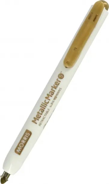 Маркер автоматический Metallic Marker, золотой обложка книги