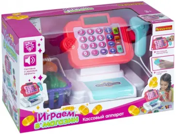 Игровой набор Играем в магазин, с кассовым аппаратом Игровой набор Играем в магазин, с кассовым аппаратом обложка книги