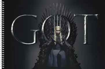 Скетчбук Игра престолов, А4, 40 листов, в ассортименте обложка книги