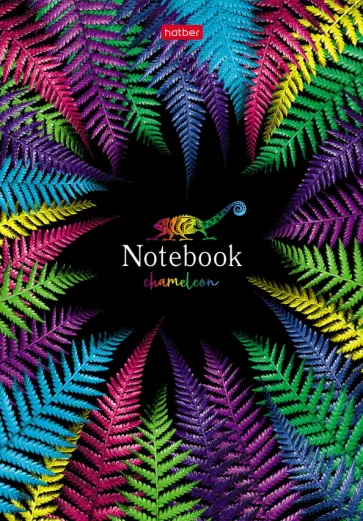 Бизнес-блокнот Хамелеон, А5, 96 листов, клетка, линия обложка книги