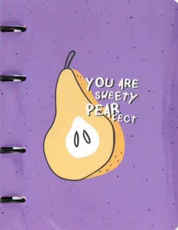 Тетрадь с кольцевым механизмом Fruits. Груши, 120 листов, клетка обложка книги