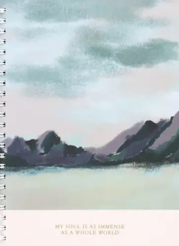 Тетрадь View, Горы, 96 листов, клетка, А5 обложка книги