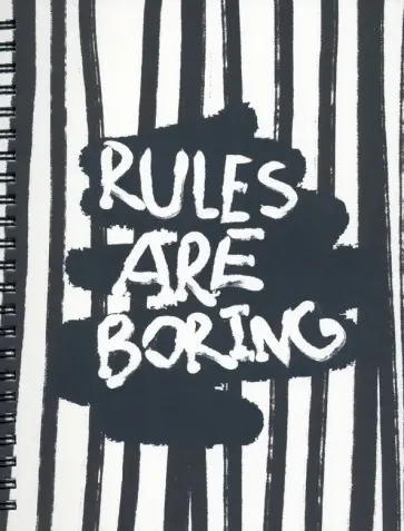 Тетрадь Bad Girl. Черные полоски, 120 листов, клетка обложка книги