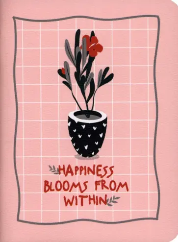 Блокнот Pots. Цветы в горшке, 32 листа, клетка обложка книги