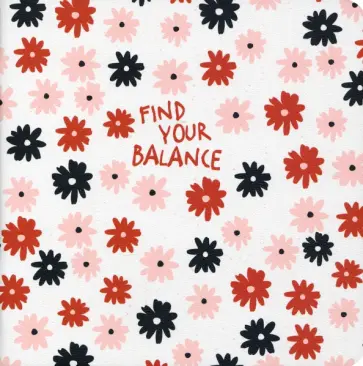 Блокнот Sentiment. Черные и красные цветы, 40 листов, нелинованный обложка книги