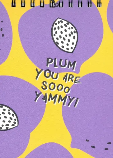 Блокнот Fruits. Слива, 100 листов, клетка обложка книги