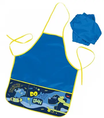Фартук Mini Skatepark dog, с нарукавниками, с двумя карманами обложка книги