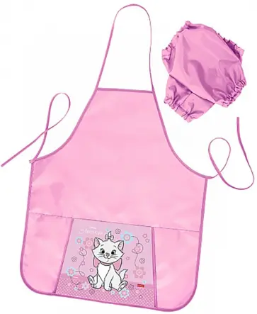 Фартук для труда Кошечка Мари, с карманом обложка книги