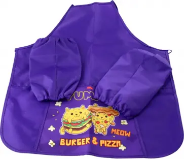 Фартук для труда Cats-Fast food, с карманом обложка книги