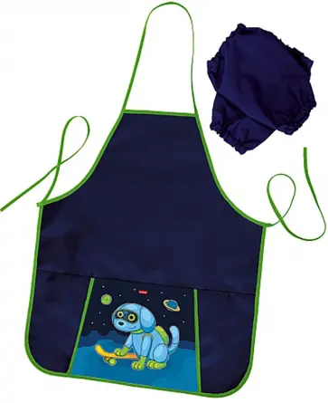 Фартук для труда Cosmo Dog, с карманом обложка книги