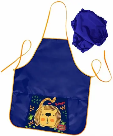 Фартук для труда Веселый львенок, с карманом обложка книги