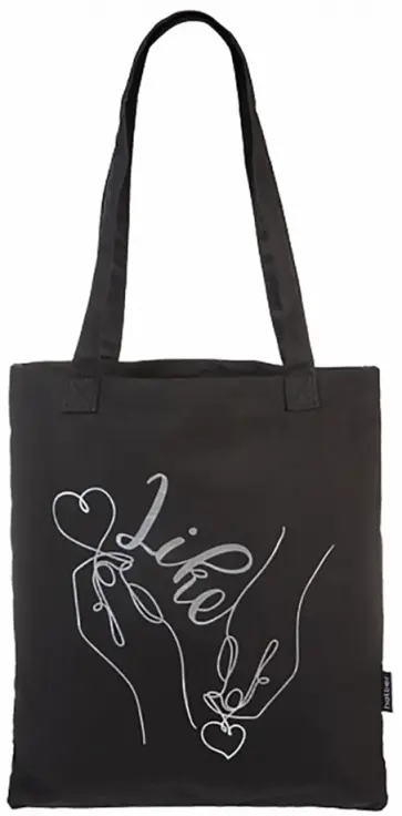 Сумка-шопер с карманом Like обложка книги