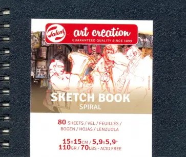 Блокнот для зарисовок Art Creation, 80 листов Блокнот для зарисовок Art Creation, 80 листов обложка книги