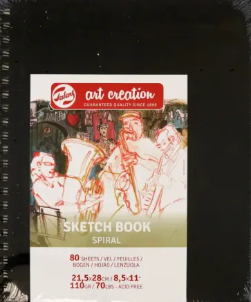 Блокнот для зарисовок Art Creation, 80 листов Блокнот для зарисовок Art Creation, 80 листов обложка книги