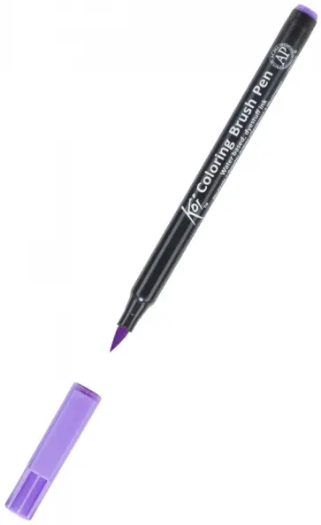 Маркер акварельный Koi кисточка, №238 Лавандовый обложка книги