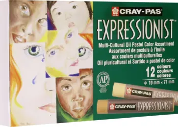 Пастель масляная для начинающих Cray-Pas Expressionist Multi-Cultural, 12 цветов обложка книги