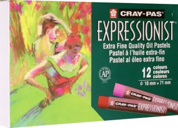 Пастель масляная для начинающих Cray-Pas Expressionist, 12 цветов обложка книги