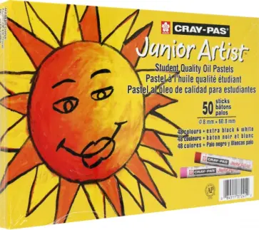 Набор масляной пастели Junior Artist, 50 цветов обложка книги