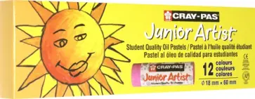 Пастель масляная Chubbies Junior Artist, супер толстая, 12 цветов обложка книги