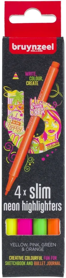 Набор текстовыделителей, 4 цвета обложка книги