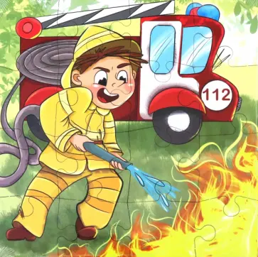 Пазл-16 деревянный. Пожарный Пазл-16 деревянный. Пожарный обложка книги