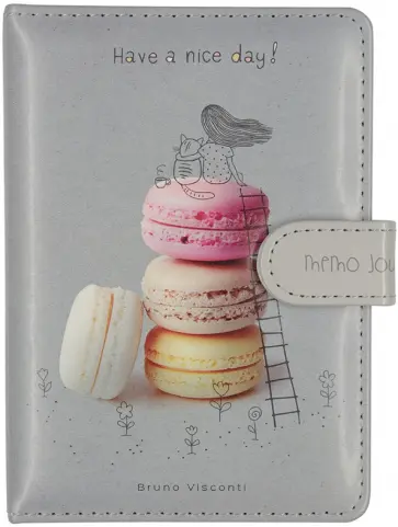 Записная Книжка Memo Journal. Nice Days with Macarons, А5, 128 листов обложка книги