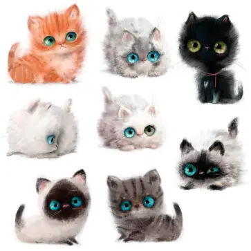 Декоративные наклейки Котята Декоративные наклейки Котята обложка книги