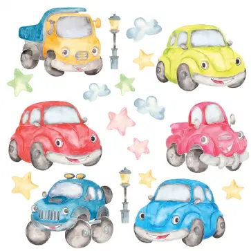 Декоративные наклейки Машинки Декоративные наклейки Машинки обложка книги