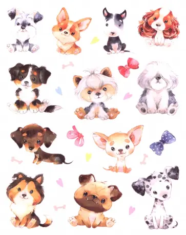 Декоративные наклейки. Щенки Декоративные наклейки. Щенки обложка книги