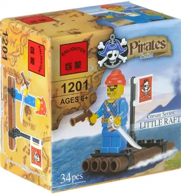 Конструктор Пираты. Маленький плот, 34 детали обложка книги