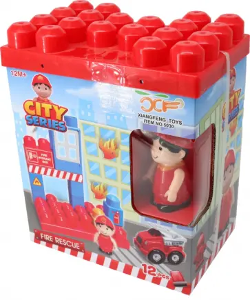 Конструктор крупный City. Пожарный, 12 деталей обложка книги