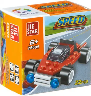 Конструктор Гоночная машина, 22 детали обложка книги