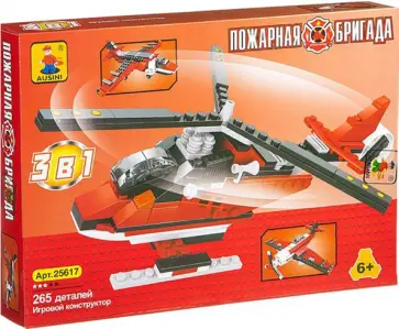 Конструктор Пожарная бригада, 3 в 1 обложка книги