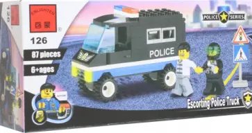 Конструктор Police Truck, 87 деталей обложка книги