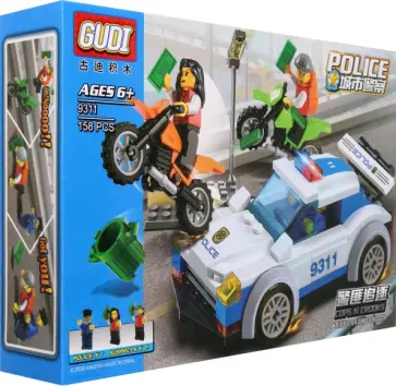 Конструктор Полиция, 158 деталей обложка книги